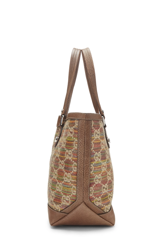 Brown GG Libeccio Raffia Sunset Tote Large, , large image number 2
