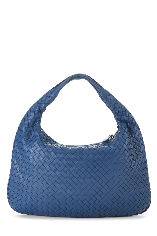 Blue Intrecciato Veneta Hobo Medium, , large image number 3