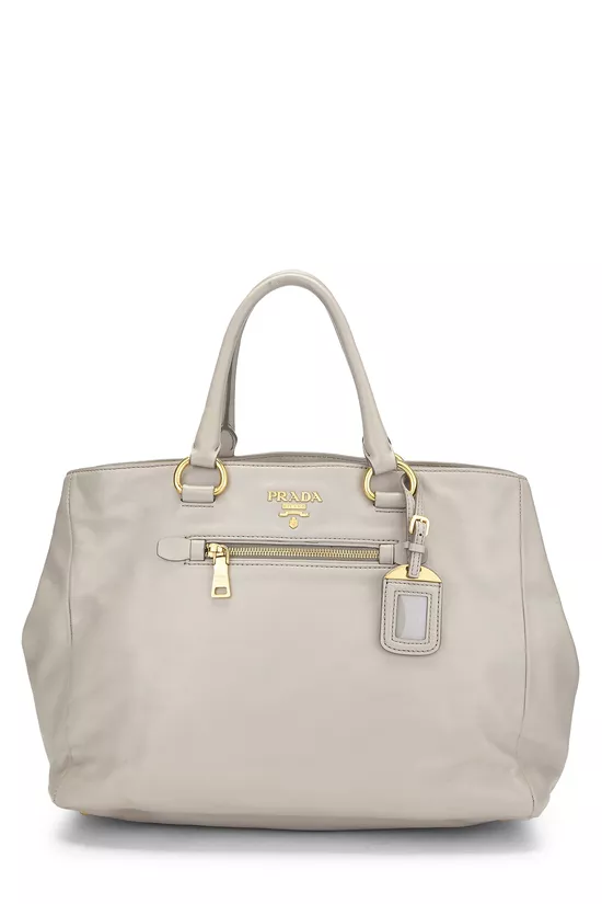 Beige Calfskin Convertible Tote Medium, , large image number 0