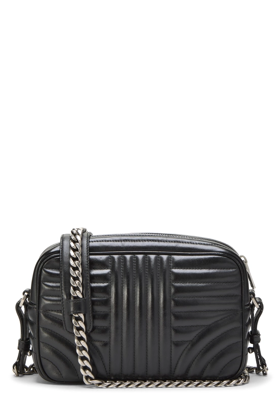 Black Calfskin Diagramme Camera Bag Medium, , large image number 3