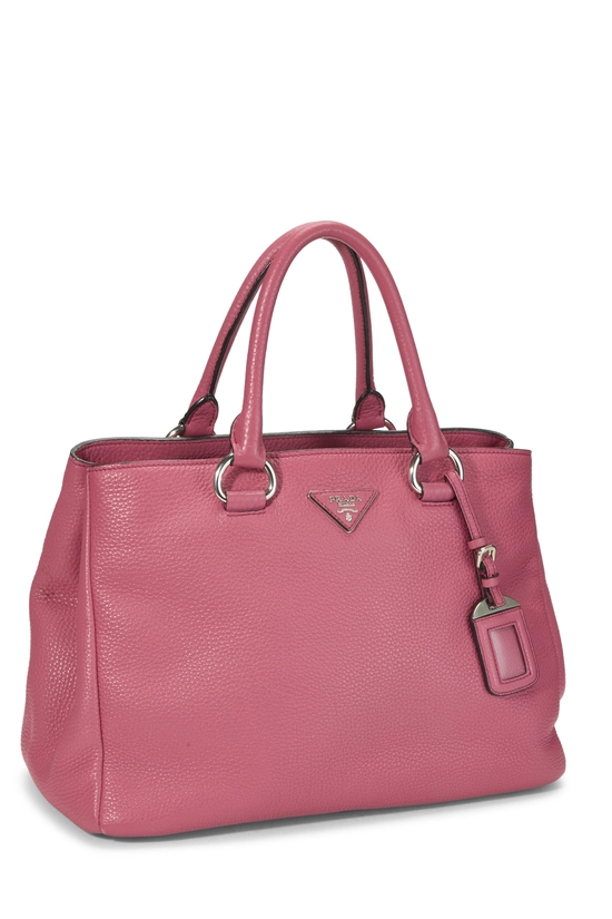 Pink Vitello Daino Tote, , large image number 1