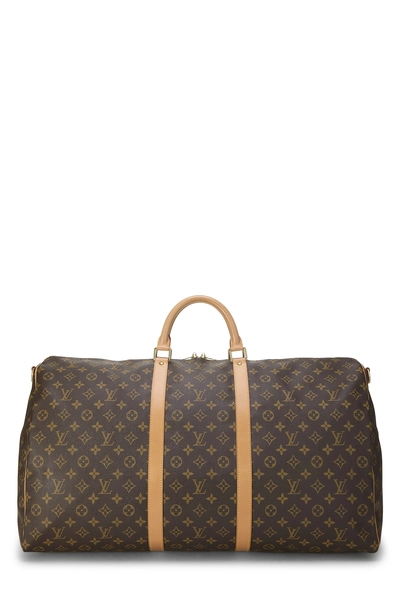 Louis Vuitton Monogram Canvas Keepall Bandouliere Bag 60
