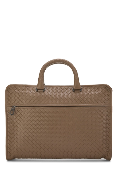 Brown Intrecciato Briefcase