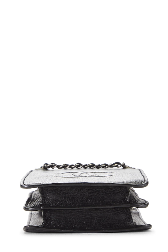 Black Calfskin Leather Smartphone Holder, , large image number 4