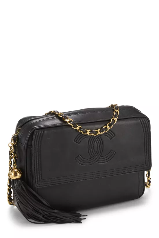 Black Lambskin Pocket Camera Bag Medium, , large image number 1