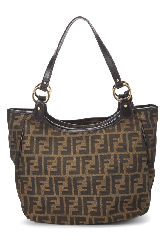 Brown Zucca Canvas Shoulder Bag Medium, , large image number 3