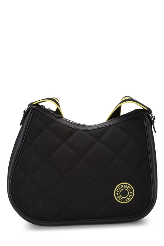Black Woolycot Horseback Shoulder Bag, , large image number 0