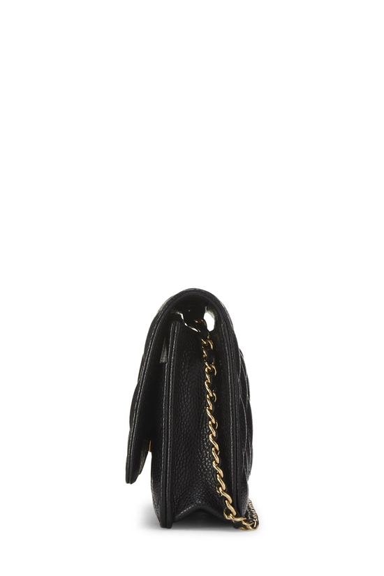 Black Caviar Classic Quilted Wallet On Chain (WOC), , large image number 2