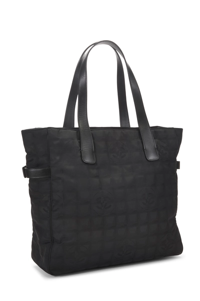 Chanel Black Nylon Travel Line Tote Large — photo 2