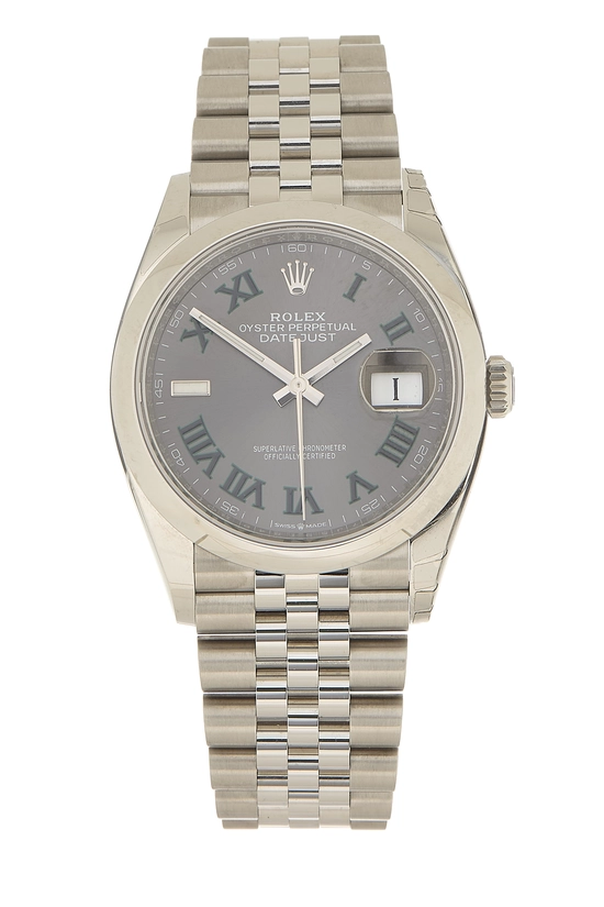 Wimbledon Stainless Steel  Datejust 126200 36mm, , large image number 0