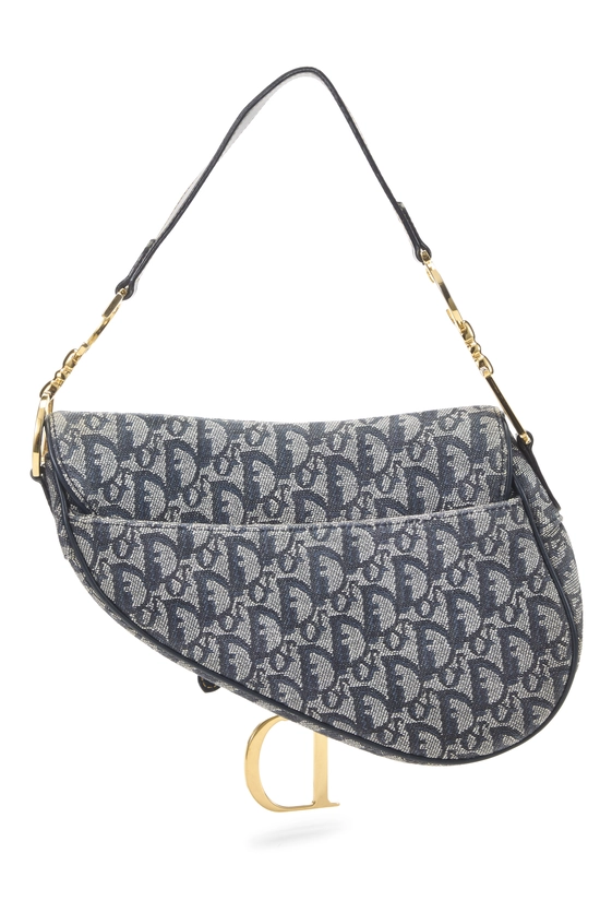 Navy Trotter Canvas Saddle Bag, , large image number 3