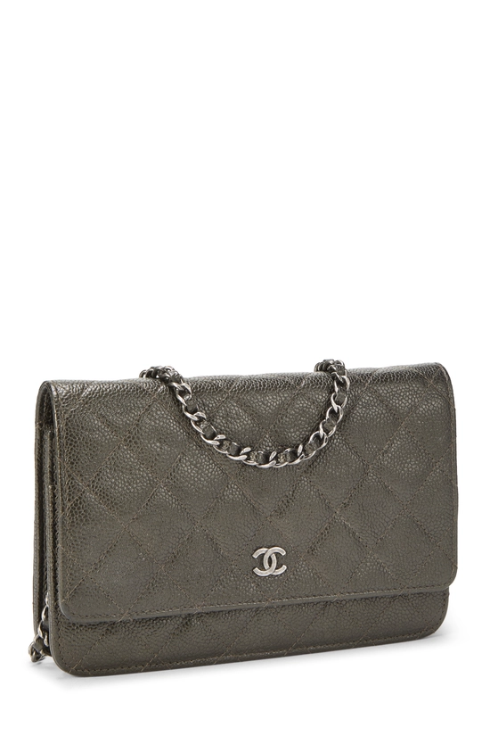 Green Caviar Classic Quilted Wallet On Chain (WOC), , large image number 1