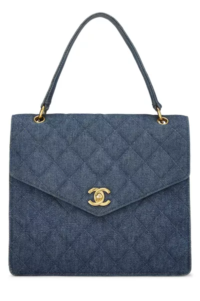 Chanel Blue Denim Handbag