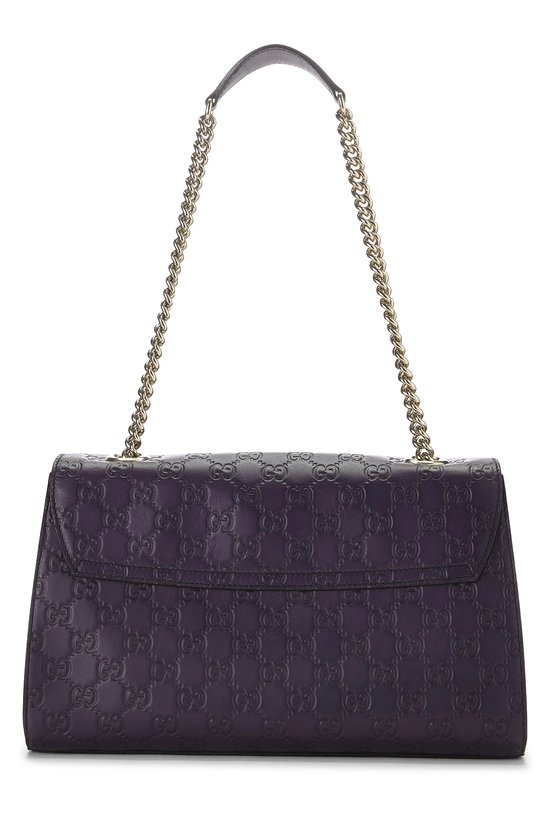 Purple Guccissima Leather Emily Chain Shoulder Bag, , large image number 3