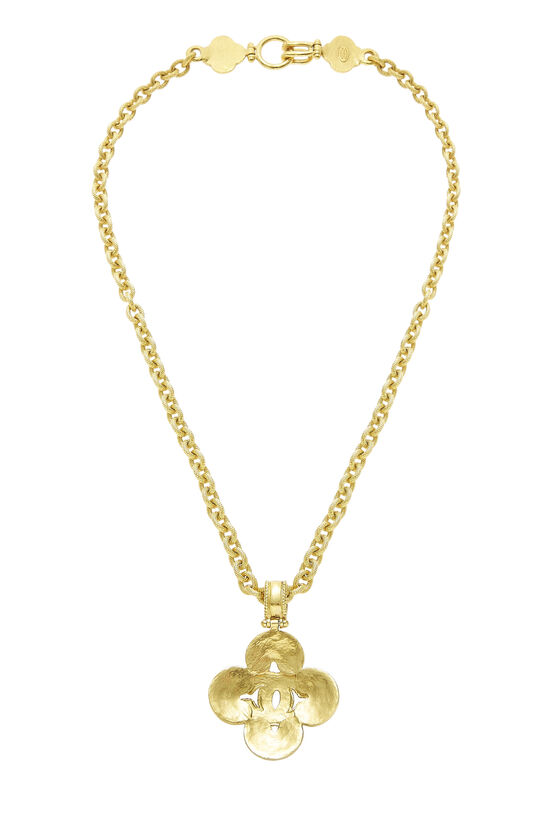 Gold Filigree Clover Necklace, , large image number 2