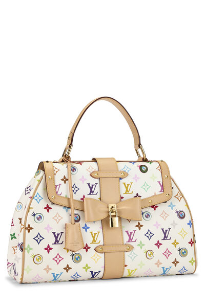 Takashi Murakami x Louis Vuitton White Multicolore Eye Love Monogram Sac Retro GM, , large