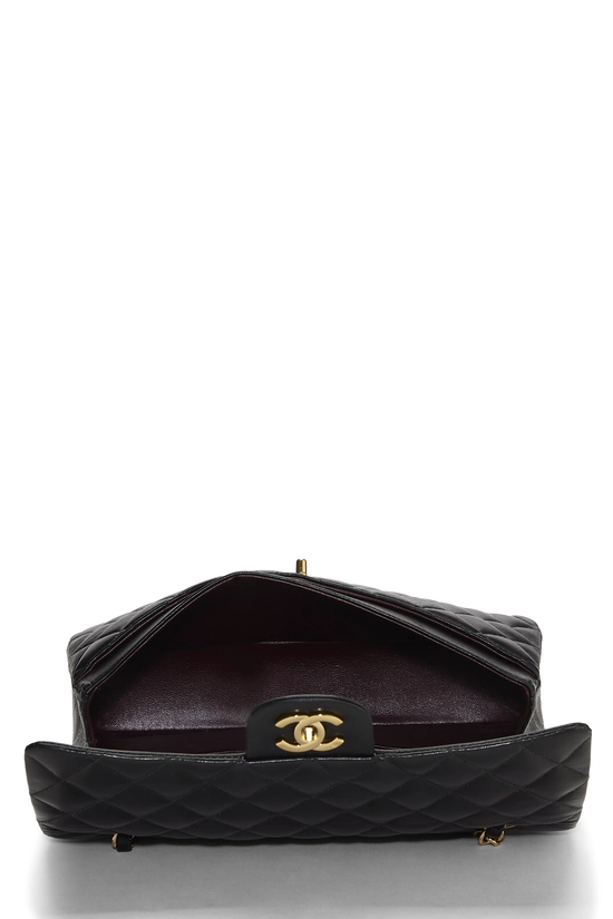 Black Quilted Lambskin Classic Double Flap Medium, , large image number 5