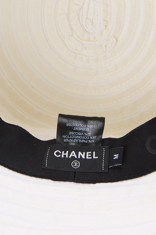 White 'CC' Bucket Hat, , large image number 2