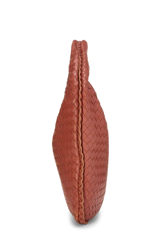 Orange Intrecciato Veneta Hobo Medium, , large image number 2