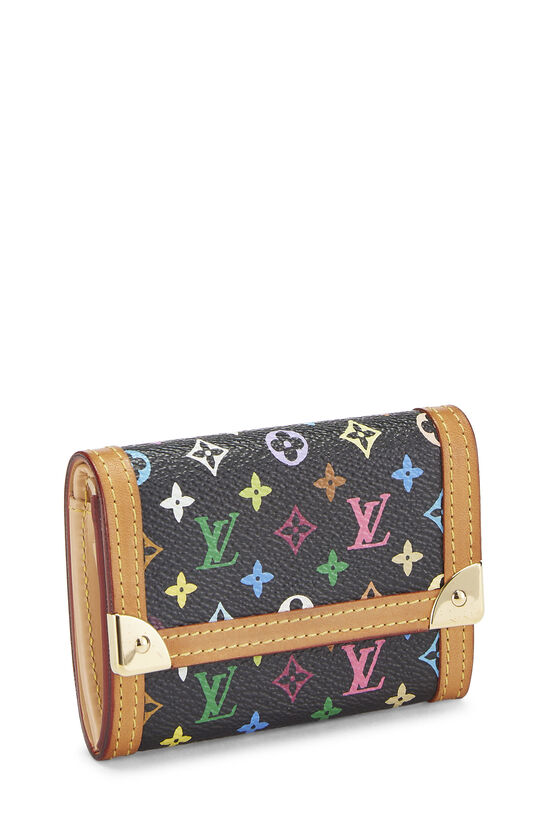 Louis Vuitton Monogram LV Logo Murakami Black Multicolor Wallet New in Box  & Bag