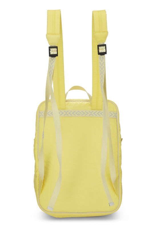 Yellow Nylon GG Backpack, , large image number 3