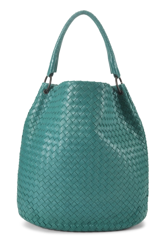 Green Intrecciato Tote, , large image number 0