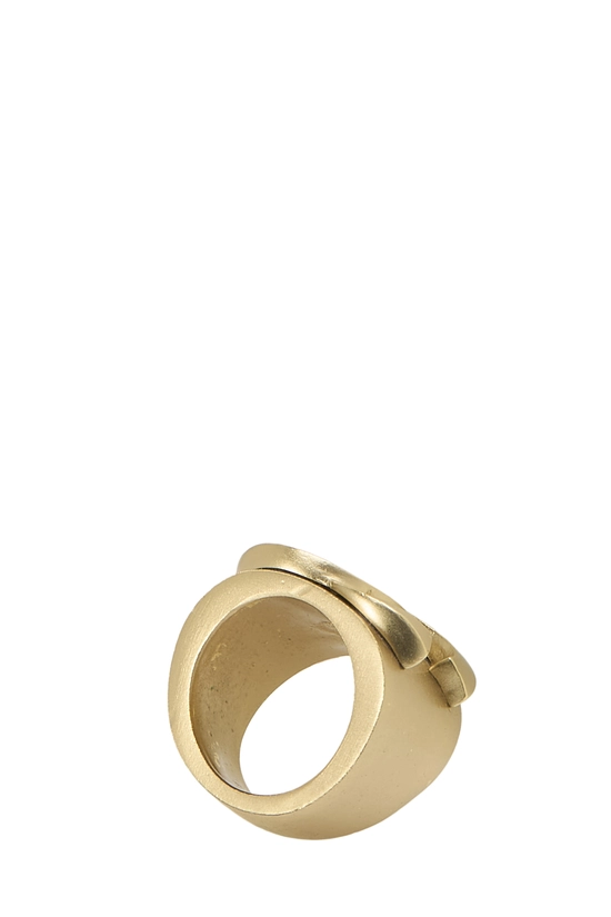 Gold 'CC' Ring, , large image number 2