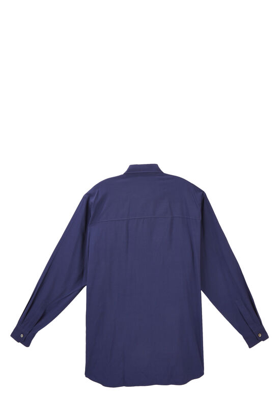 André Leon Talley Yohji Yamamoto Long Sleeve Rayon Pocket Shirt, , large image number 1