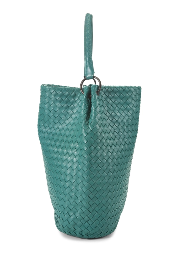 Green Intrecciato Tote, , large image number 2