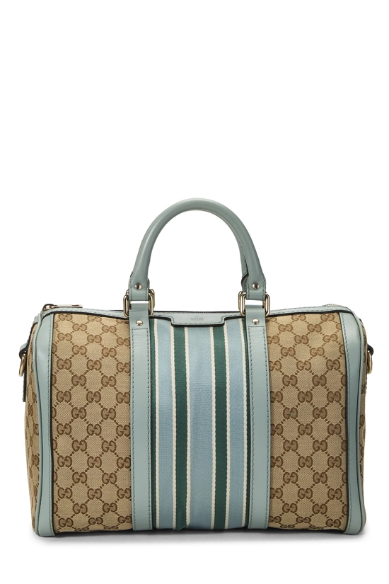 Blue Original GG Canvas Vintage Web Boston Medium, , large image number 0