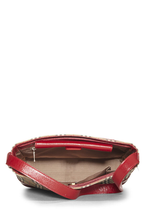 Red Haymarket Check Shoulder Bag Small, , large image number 5