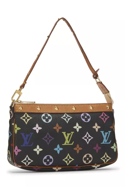 Takashi Murakami x Louis Vuitton Black Monogram Multicolore Pochette Accessoires, , large