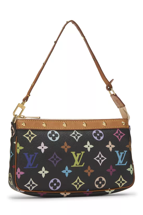 Takashi Murakami x Louis Vuitton Black Monogram Multicolore Pochette Accessoires, , large image number 1