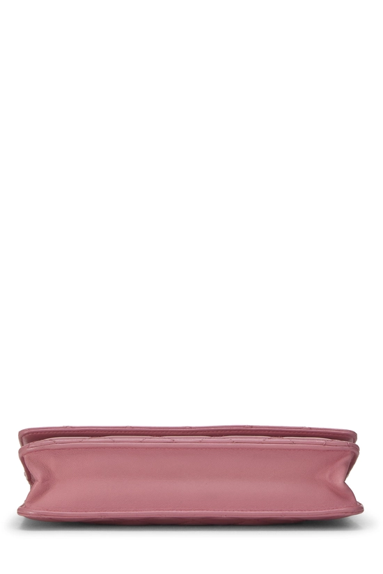 Pink Lambskin Classic Quilted Wallet on Chain (WOC), , large image number 4