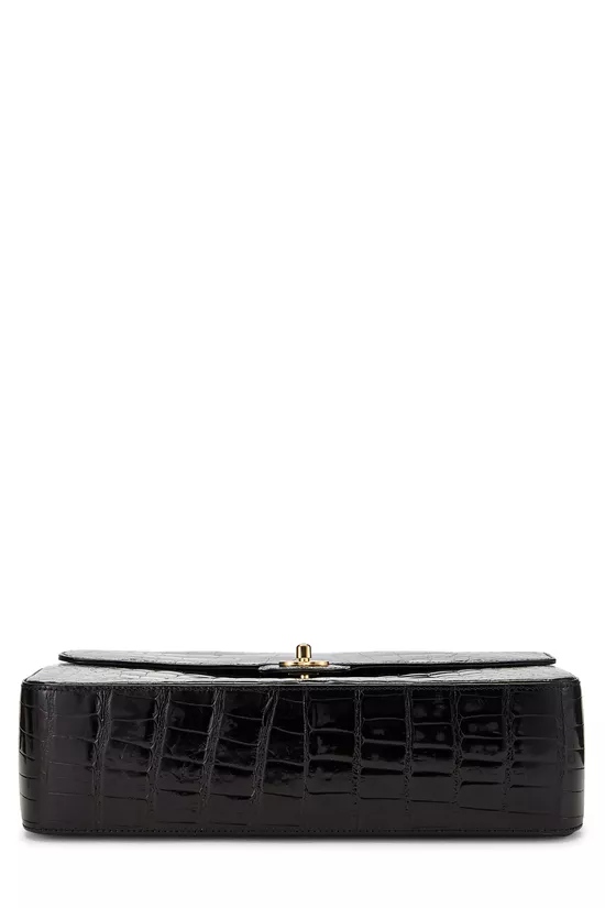 Black Alligator Half Flap Jumbo, , large image number 4