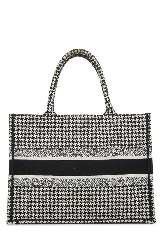 Black Houndstooth Canvas Book Tote Medium, , large image number 3