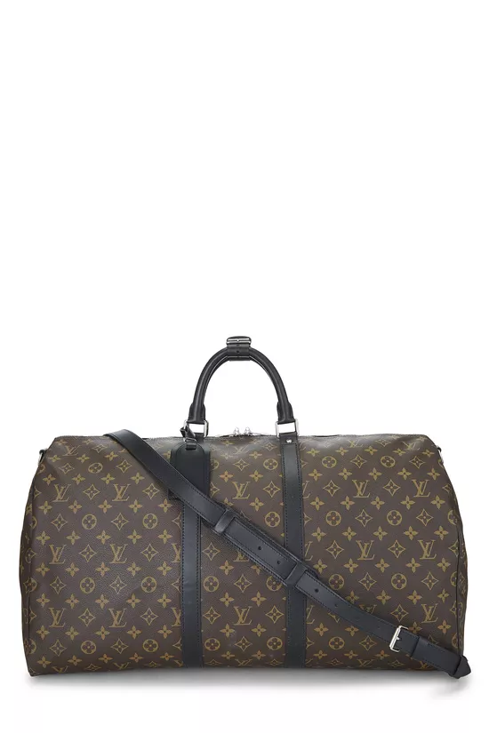 Monogram Macassar Canvas Keepall Bandouliere 55, , large image number 0