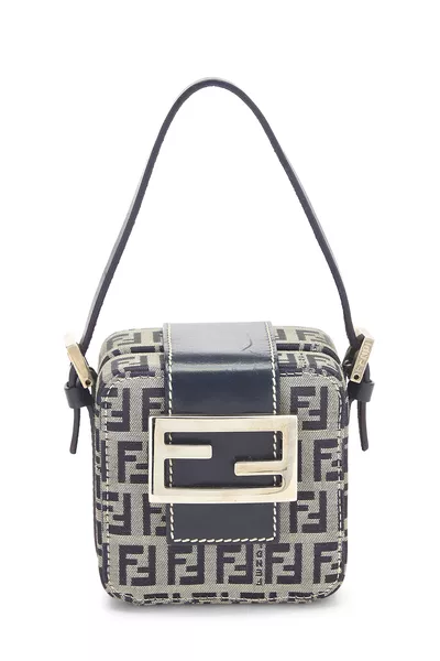 Navy Zucchino Canvas Handbag Mini