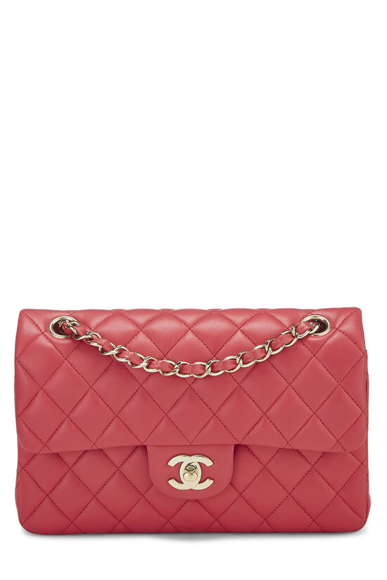 Chanel Pink Quilted Lambskin Classic Double Flap Small Q6B0101IP1010