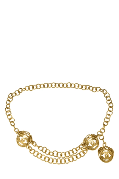 Gold 'CC' Chain Belt 2
