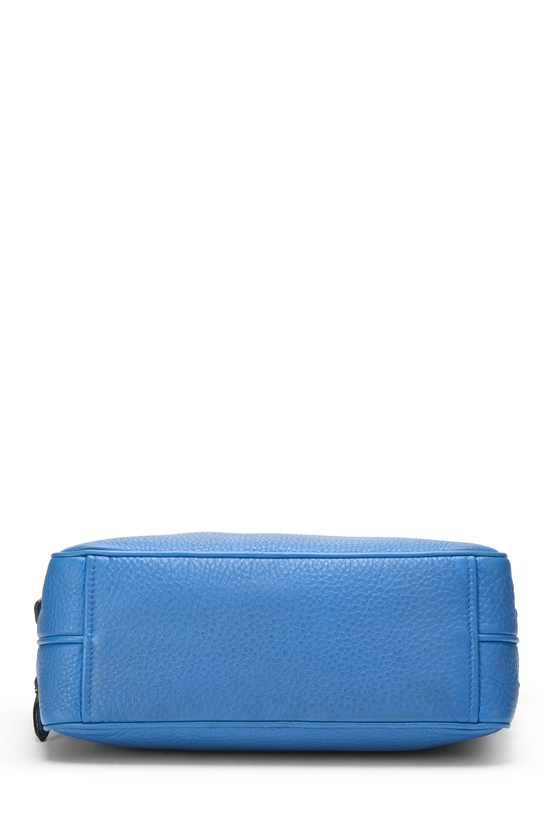 Blue Vitello Daino Camera Bag, , large image number 4