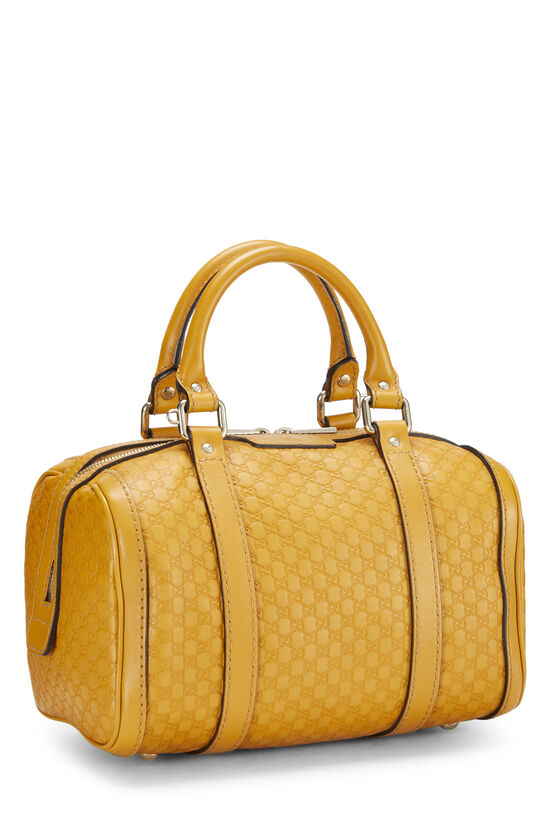 Yellow Microguccissima Boston Handbag Small, , large image number 2