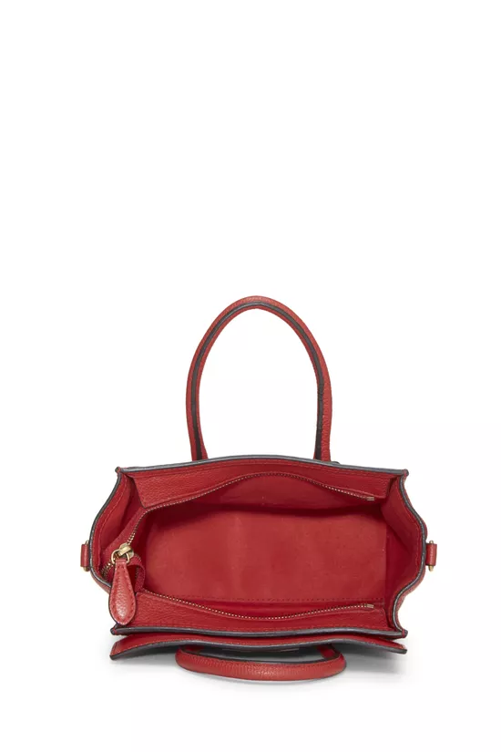 Red Leather Luggage Nano, , large image number 5