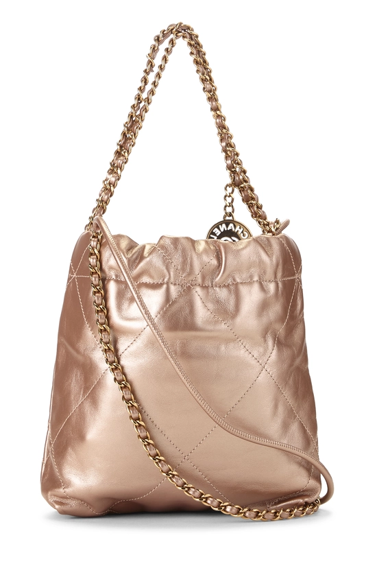 Copper Pink Calfskin Chanel 22 Hobo Mini, , large image number 3