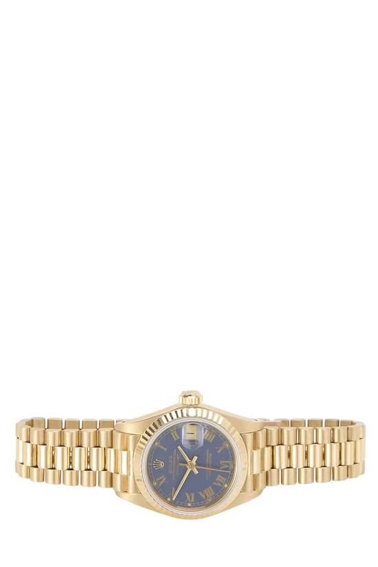 Blue Roman Dial President Yellow Gold 69178 26mm, , large image number 2