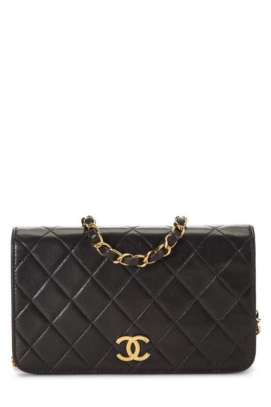 Black Quilted Lambskin Full Flap Mini, , large image number 0