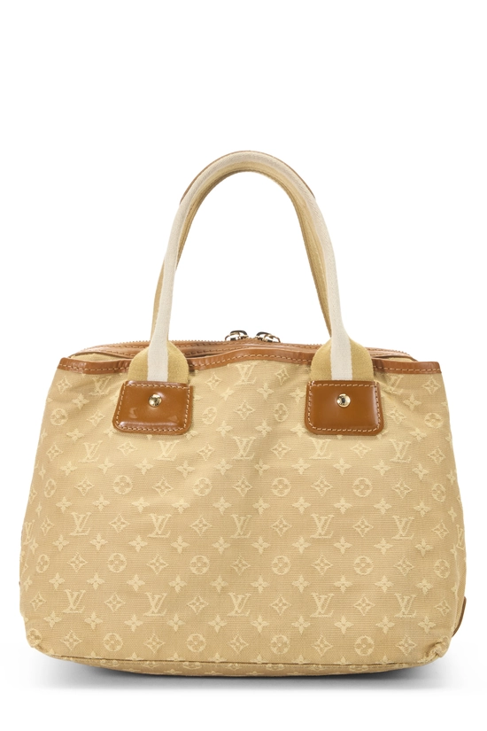 Beige Monogram Mini Lin Sac Mary Kate, , large image number 1