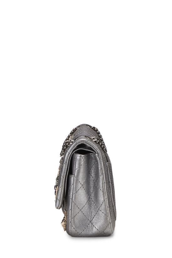 Silver Lambskin Lucky Charms Shoulder Bag Reissue 225, , large image number 2