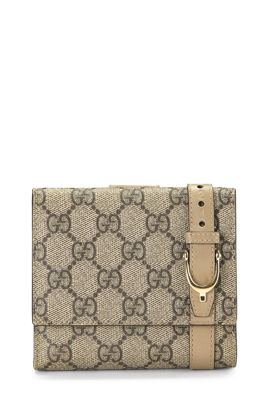 Beige GG Supreme Canvas Nice Wallet, , large image number 0