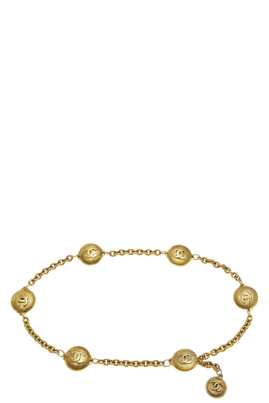 CHANEL, Accessories, Chanel Medallion Charm Gold Chain Belt